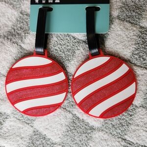 Glitter Ornament 2pk Luggage Tags